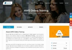 AstsTraining - Build your Amazon web Services Skills and become an AWS certified professional. Get the best AWS Training from India\'s leading Training Institute. At AstsTraining we can help you transform from beginner to Guru
#AWSOnlineTraining #AwsTraining