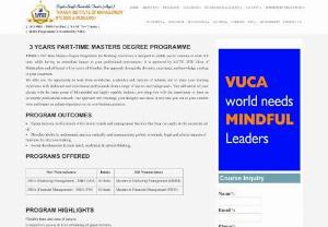 Best college for part time MBA course in Mumbai - Thakur Institute of Management Studies and Research (TIMSR) Part Time Masters Degree Programme for Working Executives is designed in such a way that Working students can continue to work full time, while having an immediate impact in your professional environment. It is approved by AICTE, DTE, Govt of Maharashtra and affiliated to University of Mumbai.
