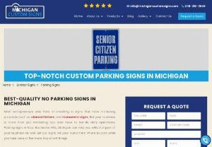Custom parking signs for your parking lots - Looking for custom parking signs for your parking lots? Then contact Michigan Custom Signs based in Rochester Hills, Michigan for custom parking signs. We offer our service in Detroit, Troy, Pontiac, Auburn, Rochester and surrounding areas.