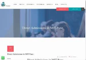 Screenshot of MIT Pune Direct Engineering Admissions