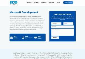 Microsoft Web Development | Microsoft ASP.Net Services - Get Excellent Microsoft Development Services with the Ace Infoway. We also offer Microsoft Web & Mobile Application Development and Consultancy in the USA.