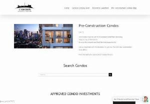 Toronto Areas for Condo Investors - Pre Construction Condos Toronto, buying a pre construction condo pre construction condos for sale new condominium developments new condos Toronto.