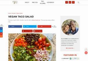 Vegan Taco Salad - Vegan Taco Salad Recipe | Kathys Vegan Kitchen - Today, however, in my quest to try to eat more salads, I opted for a vegan taco salad instead.Check Vegan Taco Salad Recipe and share it with your family.