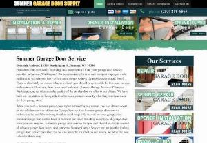 Sumner Garage Door Supply - When you need a Sumner garage door repair service for any reason, you can always count on the reliable services of Sumner Garage Service. Our Sumner garage door service technicians have all the training that they need to qualify to work on your garage door. Sumner Garage Service has been in business for years, handling every type of garage door issue you can imagine. A Sumner garage door service that you call should be able to resolve all of your garage door issues and concerns.
