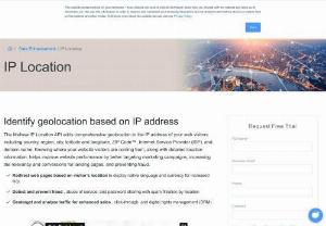 IP Location Finder - Geolocation - The IP Location utilizes 20 unique lookup techniques to provide a wealth of geolocation information on over 99% of global IPv4 addresses  updated weekly.