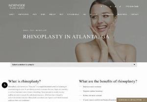 Rhinoplasty in Atlanta at Northside Plastic Surgery - Improve nasal contours, correct imperfections, and create a more youthful aesthetic with rhinoplasty in Atlanta at Northside Plastic Surgery.