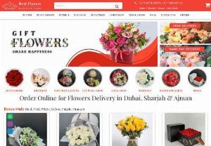 Real Flowers - We are one of the top florists in Dubai and Sharjah U.A.E with 12 years of experience in online order and delivery. Most of the floral concepts from this passionate shop impacts the way of greetings and wishing.