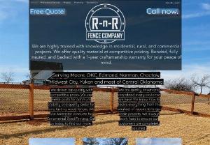 R-n-R Fence Company, LLC - Free Estimates. Quality materials at competitive prices. Oklahoma\'s only 3-Year Craftsmanship warranty.Fence, Cedar, Privacy, Stockade, Chain link fence, iron fence, steel fence,