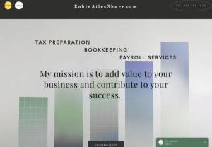 Robin Ailes-Shurr, EA - I offer accounting services to small businesses located through out the United States and the US Virgin Islands. I am a QuickBooks Pro Advisor with 20+ years of experience.