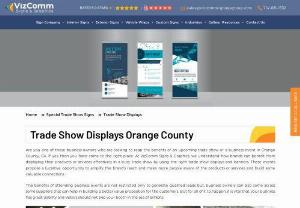 Astonishing Trade Show Displays & Banners by VizComm - Yes, you read that right. We design lavish trade show banners and displays that stand out! Order customized eye-catching banners and displays for your next trade show or event. Get a free quote!