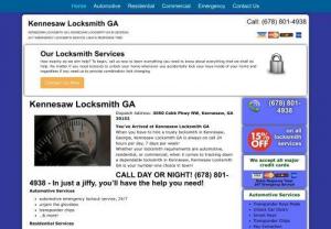 Kennesaw Locksmith GA - If youre searching for an expert which knows how to ensure that your property is secured at its best, then it is crucial that you call Kennesaw. Locksmith experts that are here to provide the aid that you need shall be here to help, and without a doubt, you will be glad that you chose our locksmith. Kennesaw Locksmith GA will provide the help that you are searching for, and without question, you will find that your locksmith in Kennesaw, GA provide the help that you are seeking right away.