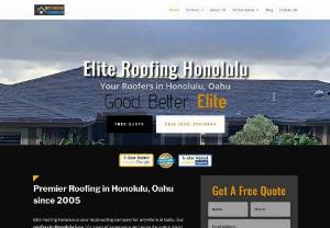 Roofing Honolulu - Elite Roofing Honolulu is experienced in residential and commercial roofing in Oahu. We provide roof replacement, installation, reroofing, roof repair, and roof coating. Our Honolulu roofers can assist you around the island including roofing in Aiea, Pearl City, Waipahu,  Kapolei, Honolulu, Kahala, Kaneohe, and Kailua.