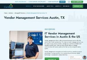 Managed IT Vendor Management Services - Vendor management services take care of IT vendors for businesses and organizations. It helps in keeping productivity at the highest level via looking after all essentials like application upgrades,  ISP functioning,  and any application glitches.