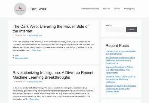Tech Turtles - We Share Technological news, coding and daily updates . The upcoming articles are going to be on JavaScript, Html, CSS, Python, A.I, M.L and many tech and code related news and much more