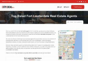 top real estate agents in fort lauderdale - When you want to hire the best real estate agents in Fort Lauderdale, you may across some challenges. Real estate dealings involve big investments so the chance of getting scammed and cheated increases a lot. Assessing this issue of the locals, we decided to create this list of the best real estate companies in Fort Lauderdale that can be trusted without any doubt.