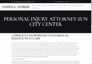 Personal Injury Attorney Sun City Center  Anissa K. Morris - Top Personal Injury Attorney Sun City Center, Following an automobile accident, once you have called the police and taken as many pictures as you can, the next thing that Personal Injury Attorney Sun City Center, Anissa K. Morris recommends is that you speak to the other driver, his or her passengers, anyone that may have been in your car, and anyone who was at the scene. Take stock of any injuries your passengers or the other partys passengers might have suffered.
