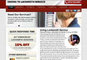 Irving TX Locksmith Service - Did you know that here at Irving TX Locksmith Service, we can solve any kind of lock and key problem in the shortest time possible? Did you know that our locksmith technicians are the most experienced in Irving, TX? We are exceptionally good at fixing any kind of lock and key problem and we take great pride in the fact that we work with only the best and most reliable tools and parts from established companies: Baldwin, Falcon, Schlage, Kaba, Yale, Arrow, Mul-T-Lock.