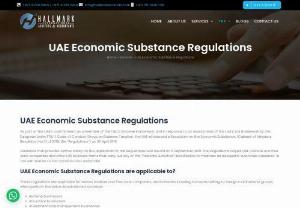 UAE Economic Substance Regulations - UAE Economic Substance Regulations
As part of the UAE’s commitment as a member of the OECD Inclusive Framework, and in response to an assessment of the UAE’s tax framework by the European Union (“EU”) Code of Conduct Group on Business Taxation, the UAE introduced a Resolution on the Economic Substance (Cabinet of Ministers Resolution No.31 of