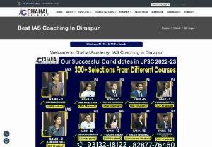Best IAS coaching in Dimapur - Chahal Academy provides the most reliable and comprehensive UPSC coaching in Faridabad for all stages (PRE+MAINS+INTERVIEW) of Civil Services Examination. We offer Offline as well as Online IAS Coaching Courses at a very affordable price with easy payment options.