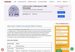 IIM Ahmedabad- Executive MBA Courses | Admission, Fees, Cutoff - Indian Institute of Management Ahmedabad (IIMA) - Find all the courses offered by IIM Ahmedabad, fee structure, ranking, cut off, Admission, Exam, Online Application.
