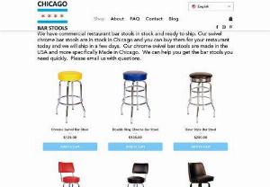 Chicago Bar Stool - Chicago Bar Stools sells restaurant furniture made in Chicago.  We specialize in commercial bar stools, chairs, tables, and table bases.