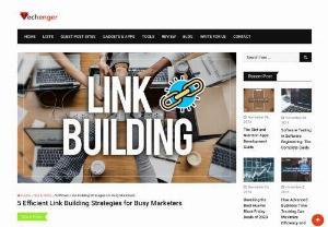5 Efficient Link Building Strategies for Busy Marketers - Want to convert video to jpg image? Read this blog to learn how to convert video to jpg image with the easy and simple steps.