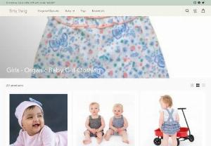 newborn baby girl clothes - Check out the beautiful dresses, onesies, and coveralls from the vast collection of baby girl clothes at Tiny Twig for the princess in your house.