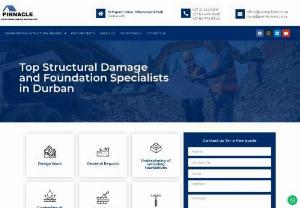 Pinnacle Underpinning & Piling - The official website of Pinnacle - Structural Repairs specialists in Kwa-Zulu Natal. Top Quality workmanship, on schedule, on-time, on-budget projects.