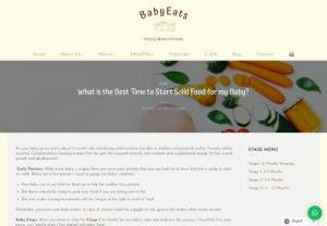 food for 1 year old in UAE - The Best time to start solid food around the 6 month mark. At about 6 months, your baby is ready for solid food. Read our blog to know more about baby food.