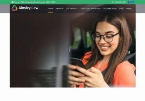 Ainsley Law - Ainsley Law is Sydney\'s only dedicated traffic law firm. Our experienced traffic lawyers provide a service that is specifically tailored to meet the needs of clients facing drink driving, traffic, licensing, AIS and heavy vehicle issues.