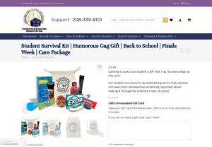 student-survival-kit-funny - Are you heading off to university soon? So, you don\'t have any idea about the best funny gift for a new friend, you can use this student-survival-kit-funny for your new friend, and every funny type of gift shows the best impression student face.