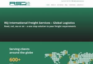 RSJ International Freight Forwarding - UK based international freight forwarder providing freight transportation around the world.