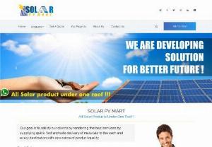Solarpvmart - Solar PV mart is solar panel supplier in Nagpur. Buy online branded solar panel, inverter and other solar systems for home in Nagpur at a low price.