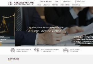 ask lawyer online - Ask lawyer online is an online legal service & advice platform in UAE which provides all legal services online.