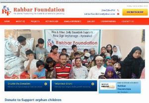 Orphan Support By Rahbar Foundation - Rahbar Foundation has been working for orphan children and provide them with healthcare, education opportunities, and protects them from physical and mental exploitation. We try to provide good food and health care with the charity money.