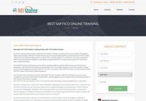 SAP FICO Online Training - Learn SAP FICO Online from Experienced Trainers. SAP FICO Training Online - We Conduct Online Classes for SAP FICO.