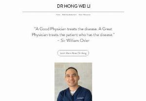 DR HONG WEI LI - A dedicated family physician who believes in holistic care family, doctor, family physician, care, holistic, medical, care, telemedicine, teleconsult, chronic disease, hypertension, diabetes, cholesterol, covid, paediatric, child, dermatology, rash, skin