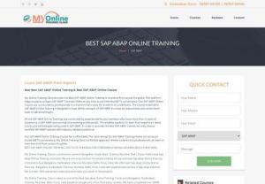 SAP ABAP Online Training - Learn SAP ABAP Online from Experienced Trainers. SAP ABAP Training Online - We Conduct Online Classes for SAP ABAP.