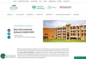 Best International School in Delhi NCR - Know all about the best international school in Delhi NCR. Vission, mission, amenities, school infrastructure, the fee structure of one of the top schools in Ghaziabad.