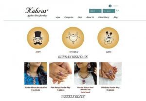 Kabras Jewels - We bring to you a plethora of unique designs for every occasion handcrafted in 92.5 silver. Your One Stop Shop for all your silver needs