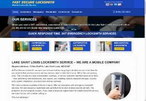 Lake Saint Louis Locksmith - When you are looking for a local Lake Saint Louis, MO locksmith, look no further than Lake Saint Louis Locksmith. With a team of well-qualified locksmiths, we are able to help with your automotive, residential, commercial, and emergency locksmith service needs. You wont have to wait around all day to receive the help that you need either because our locksmiths are immediately sent to where you are.