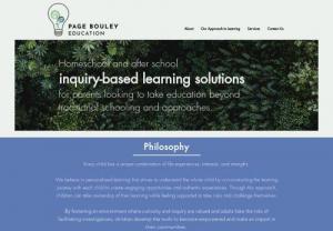Page Bouley Education - Experienced educators offering inspired education through inquiry based personalized learning for elementary and middle school students
