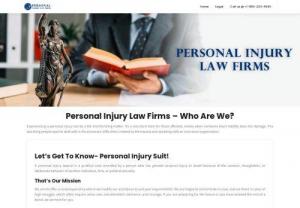 Personal Injury Law Firms - Ourpersonal injury law firmhas a squad of injury attorneys who can offer you legal advice and help you to get the compensation. We have dealt with various injury cases and seen much success in the cases. There are many happy clients, and you can get to know about it by visiting our page and reading the reviews.