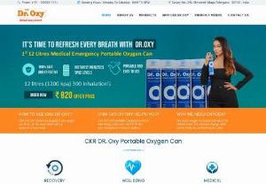 Oxy Portable Oxygen Cylinder, Oxygen Can, Hyderabad - CKR Dr Oxy offer oxygen can, oxygen cylinder, oxygen bottles, 99 pure oxygen in a can, portable, medical oxygen for restoring oxygen level and treating people suffering from various respiratory diseases