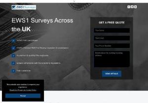 EWS1 Surveys - EWS1 Surveys Across the UK. External Wall Fire Review Inspection & Assessment. Accredited & Qualified Fire Safety Engineers & Surveyors. Free Quotes.