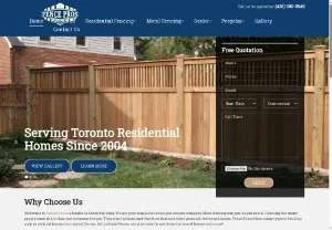 Screenshot of Fence Installation Toronto