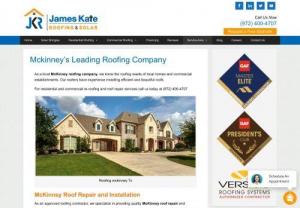 MCKINNEY ROOFING CONTRACTOR? - James Kate Roofing is an award winning Roofing Company in McKinney. We are specialized in roof repair, and, replacement. Call us today at (972) 400-4707! To book McKinney roofer.