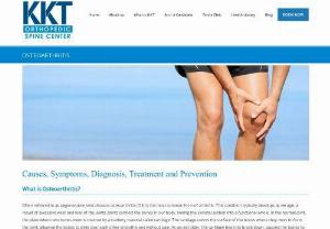 KKT Osteoarthritis Treatment Center - Prevent Osteoarthritis to avoid joint injuries or get prompt medical treatment in case of injury, Visit KKT Osteoarthritis Treatment Center that helps you with appropriate exercise program.