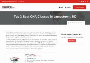 Cna Classes Jamestown nd - CityLocal Pro is resolved to facilitate the quest for Cna Classes Jamestown ND. Our specialists have done CNA preparing.