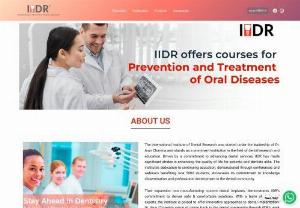 online dental courses india - IIDR conducts professional and scientific research in the field of Dental Services, Dental Materials and Oral & Cosmetic Surgery. The International Institution for Dental Research (IIDR) is a research organization spread over 3000+ sq. ft area in Mumbai, India. Its wing is dedicated to driving dental, cosmetic and oral research to advanced health and well-being through various findings.